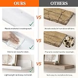Lifewit Floating Shelves Wall 2 Pack White 38.1 cm 15 in Lip Front Sides view 3