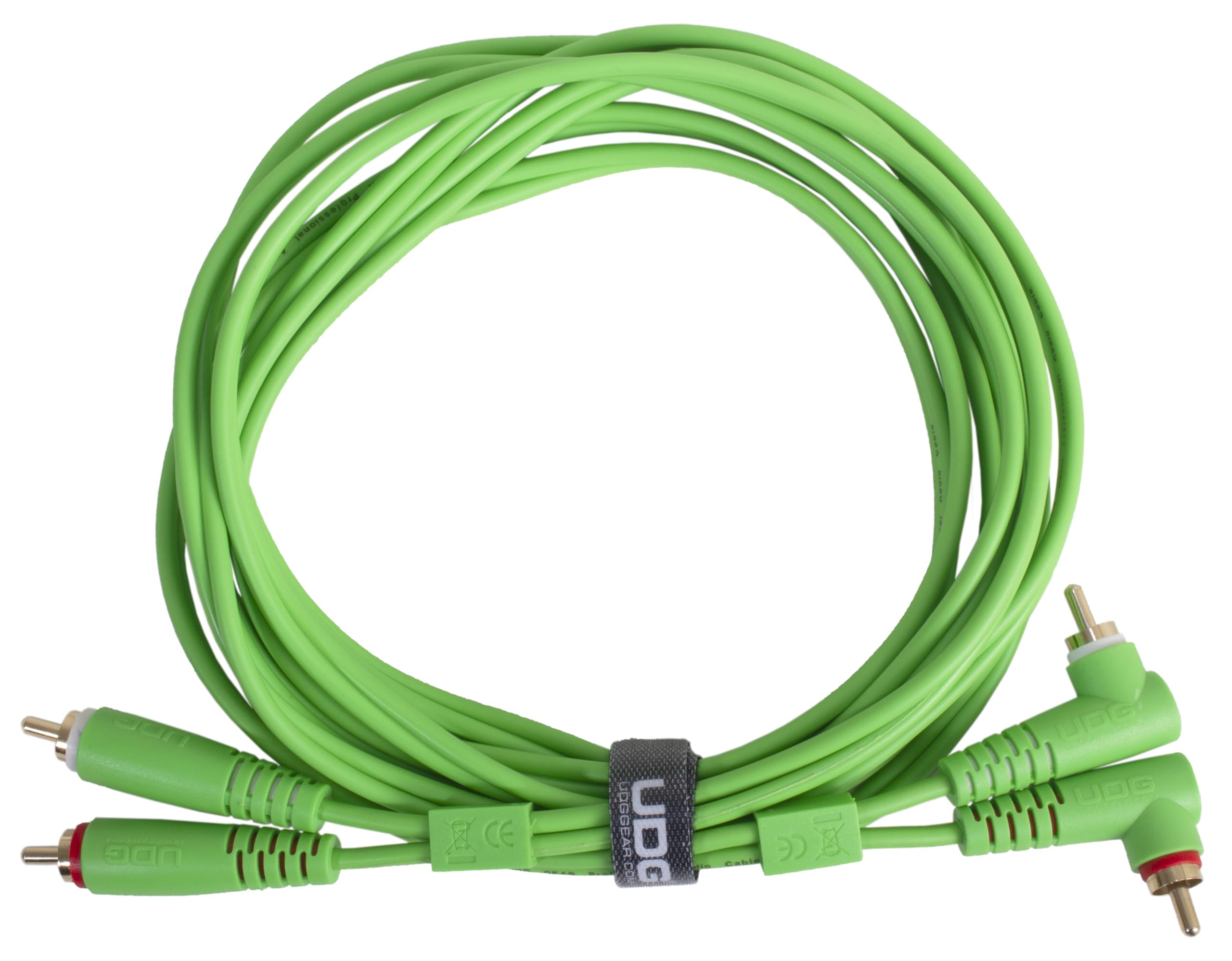 UDG Ultimate Cable (RCA Straight - RCA Angled) Green 3m