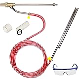 Hourleey Pressure Washer Sandblasting Kit, 5000 PSI Wet Sandblaster Attachment with Goggle, 1/4 Inch Quick Disconnect Sandbla