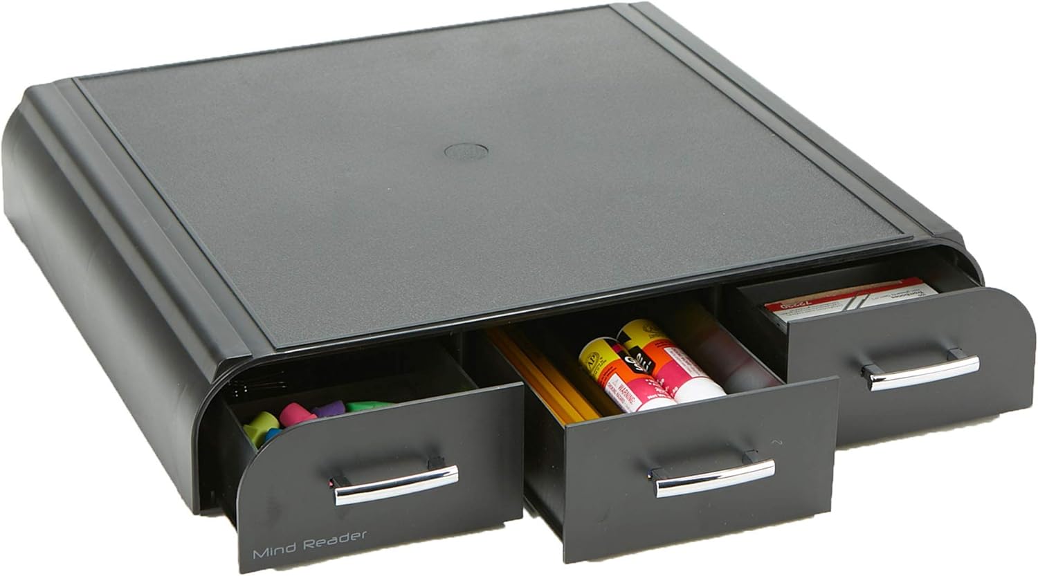 Mind Reader PC, Laptop, IMAC Monitor Stand and Desk Organizer, Black