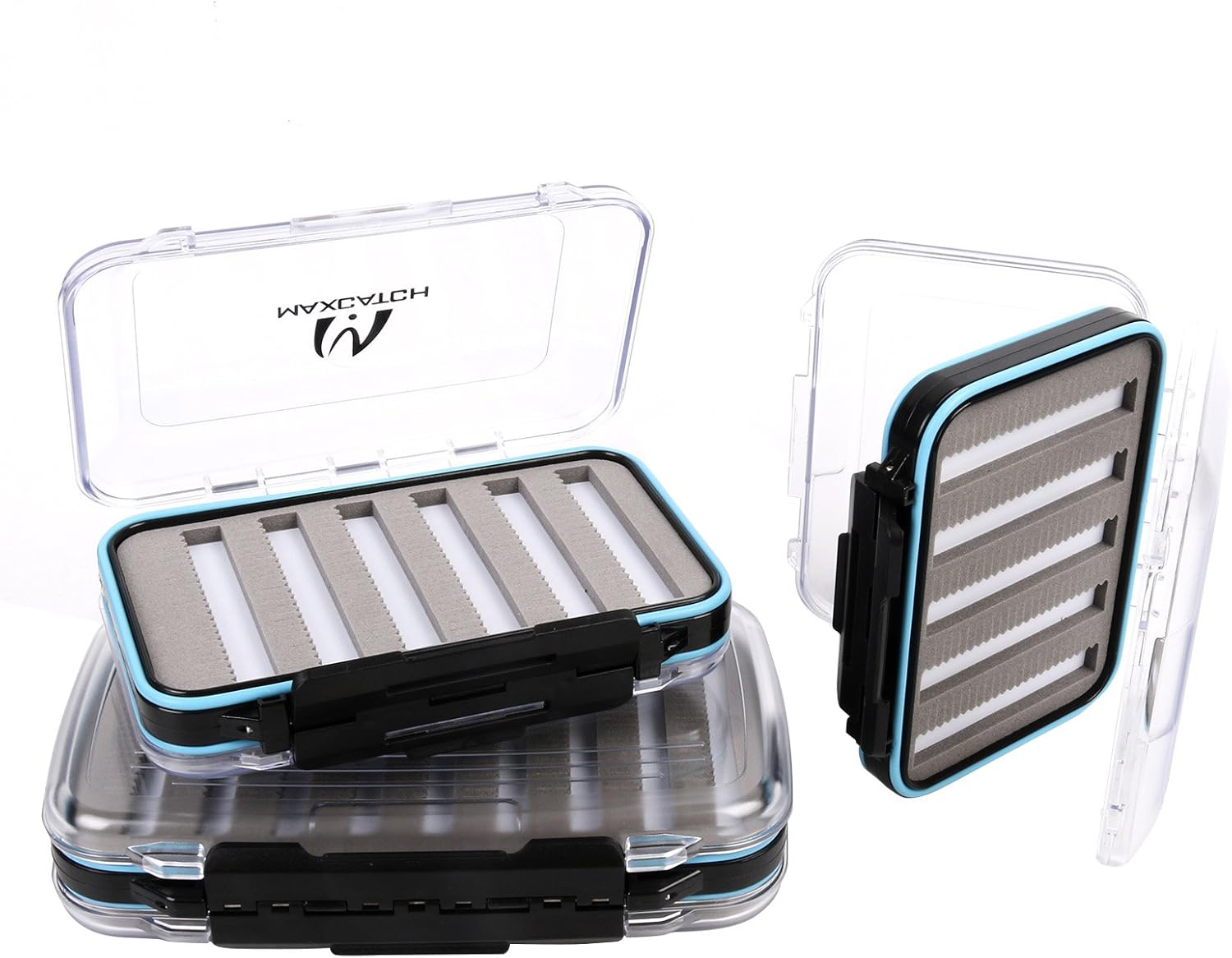 Maxcatch TwoSided Waterproof Fly Box Slit Foam Fly Fishing Box, Fly