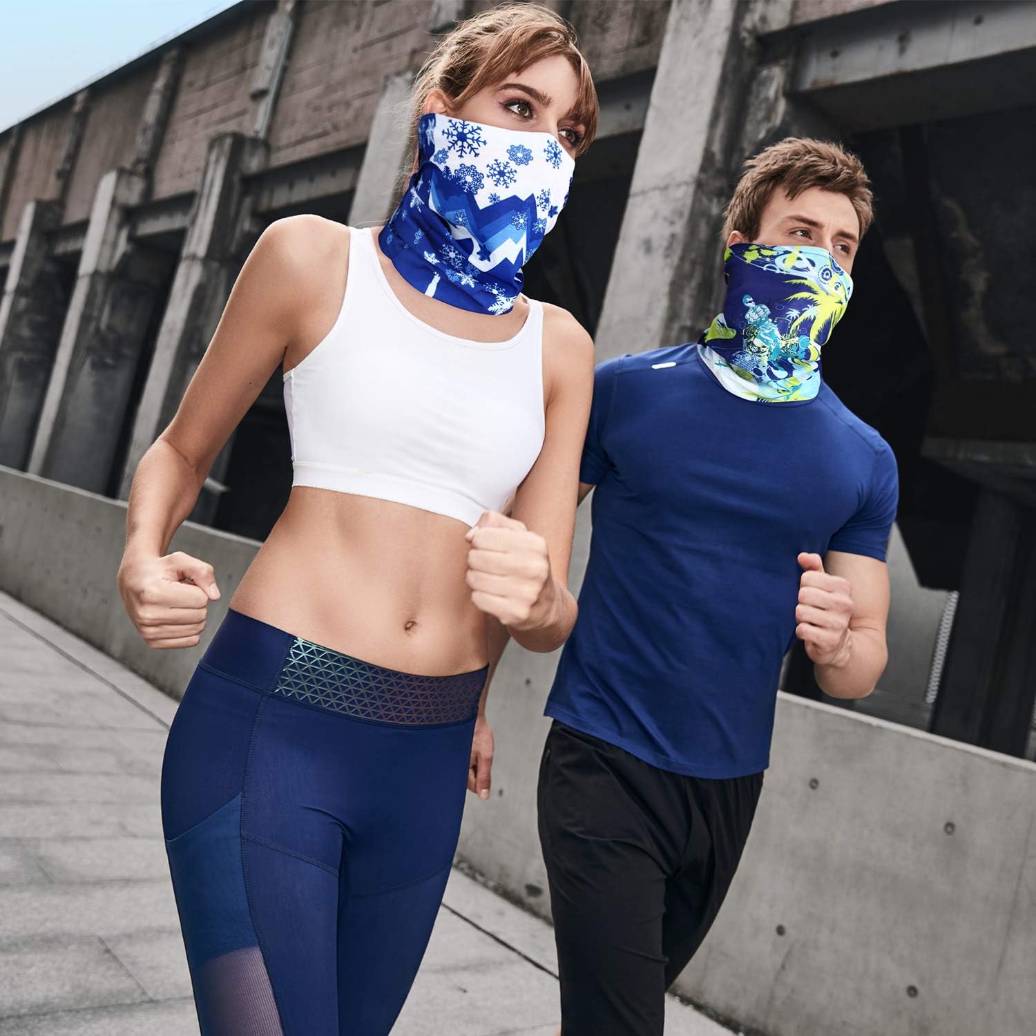 N pcs Magic Scarf Multifunctional Summer Balaclava for Neck, Face and Head Protection (US-Flags) at  Men’s Clothing store