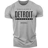 Detroit T-Shirt GPS GEO TAG Coordinates Detroit Shirt for men - Detroit Rebels vintage tshirt