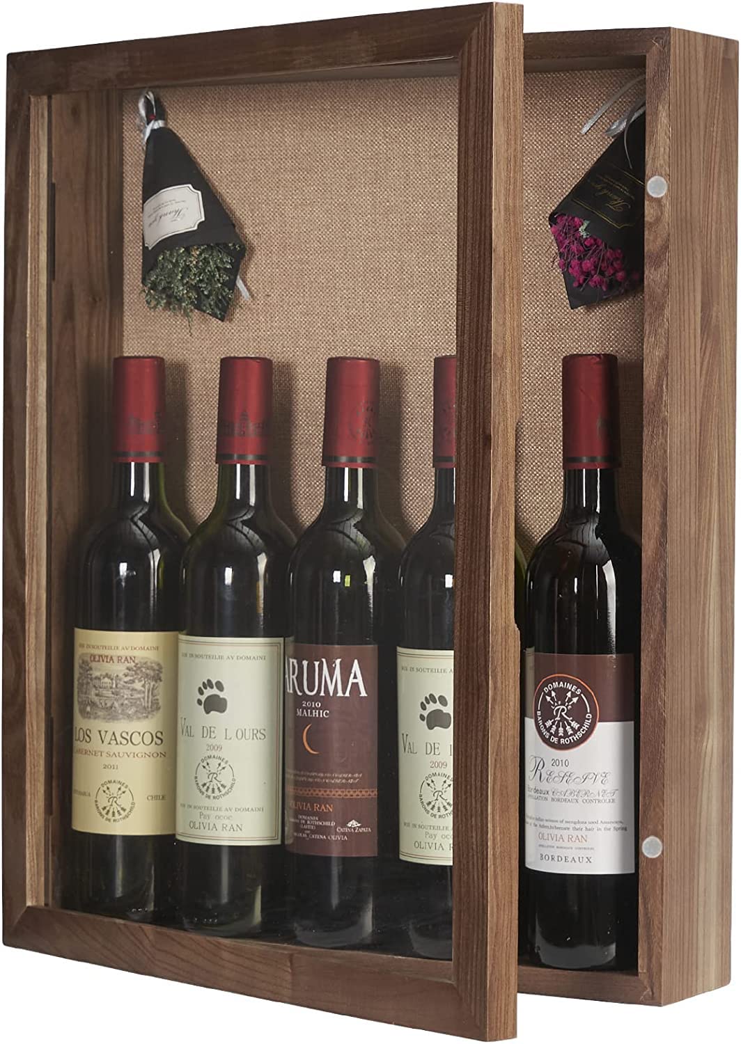 Photo 1 of BECTSBEFF Extra Large Shadow Box 16x20, Deep Shadow Box Frame with Hinged Door, Big Shadow Box Display Box for Weddings Bouquet Flowers Baseball Jersey - Walnut