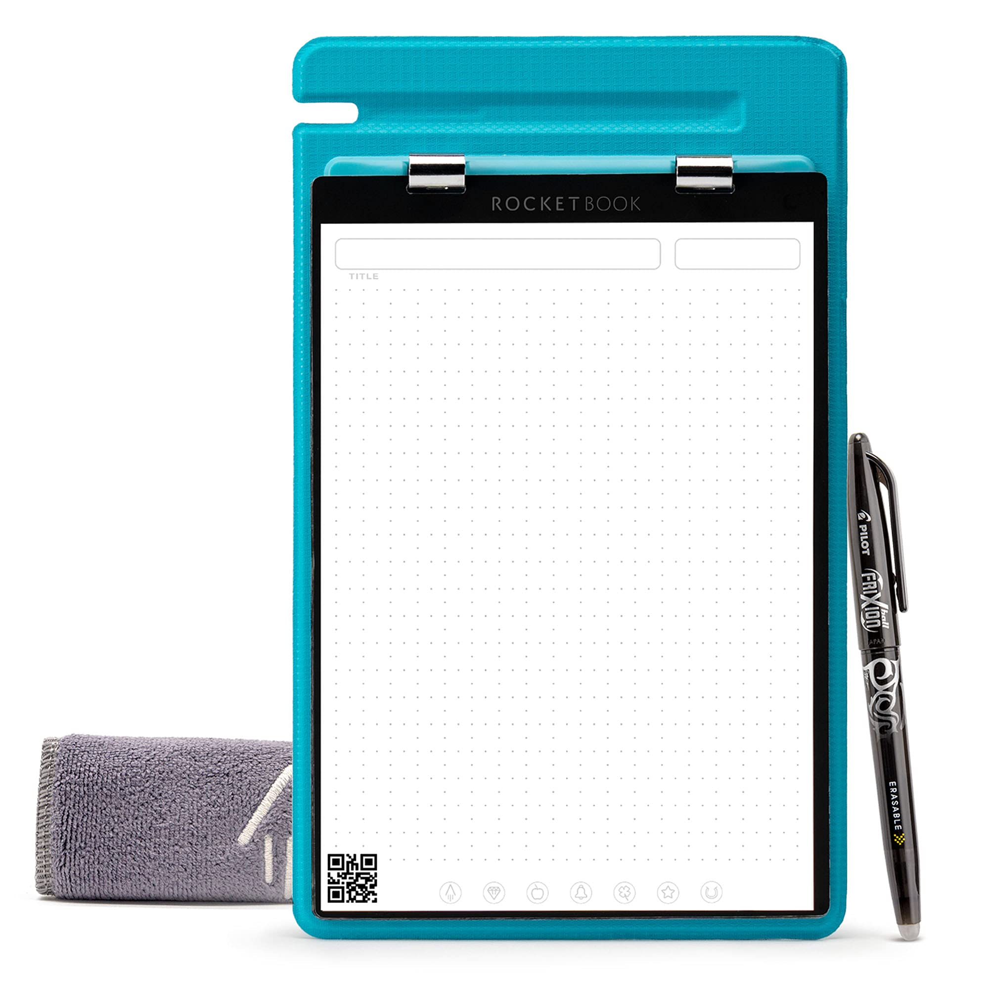 Rocketbook Orbit Legal Pad Executive - Smart Reusable Legal Pad - Teal, Lined/Dot-Grid