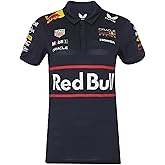 Castore Oracle Red Bull Racing Women’s Teamline Polo Shirt – Official 2025/26 F1 Team | Premium Jacquard Fabric | Regular Fit