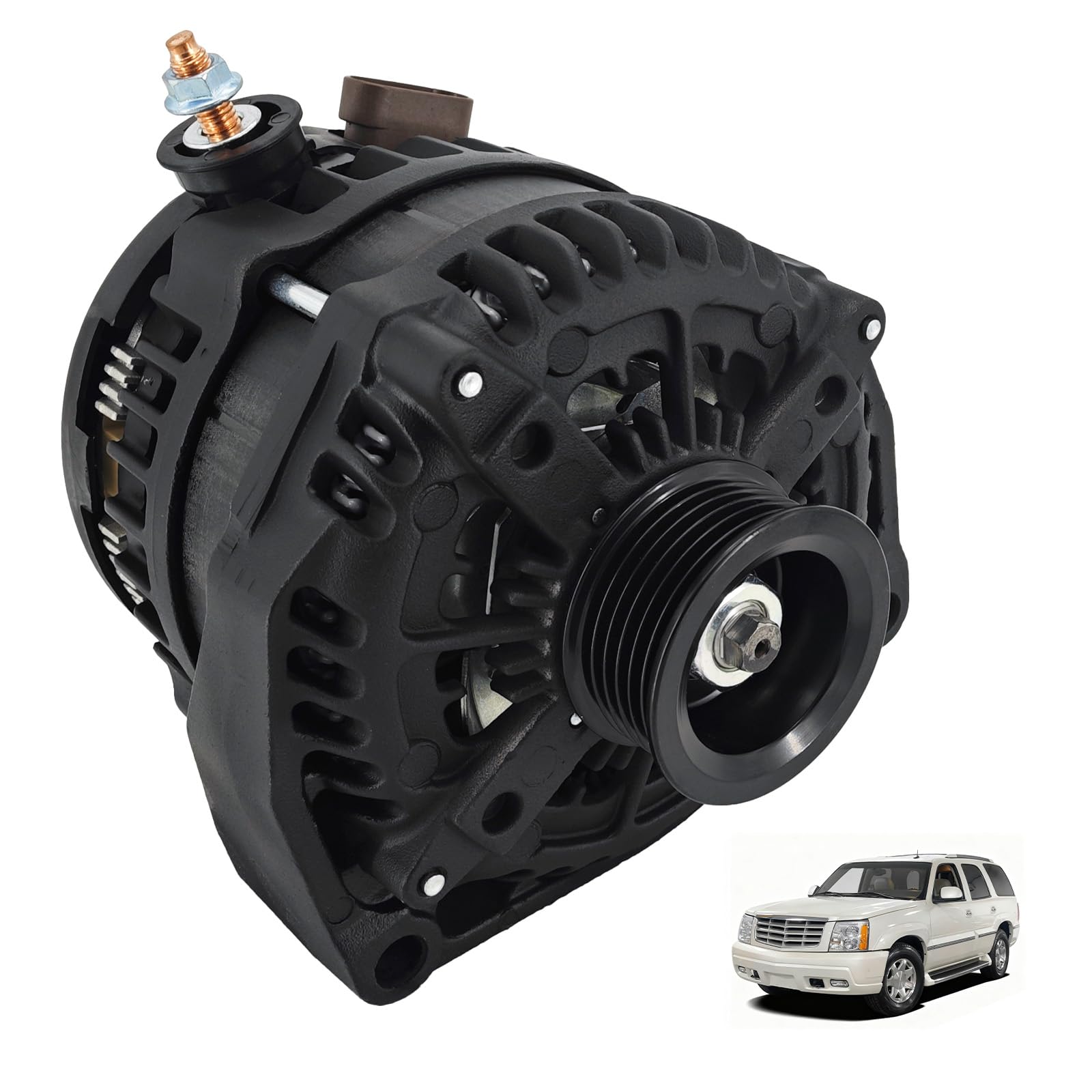 Photo 1 of MAIXIUNIAN 15768830 High Output 12V 300AMP Alternator Compatible with Cadillac Escalade, Chevy Suburban Tahoe, Rainier Ascender, Hummer H2, Saab 9-7X 2000-2006