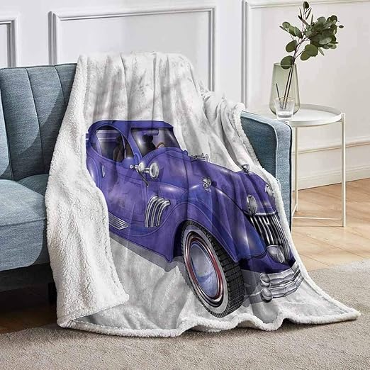 YUAZHOQI Cars Throw Blanket for Couch Sofa Custom Vehicle High Speed