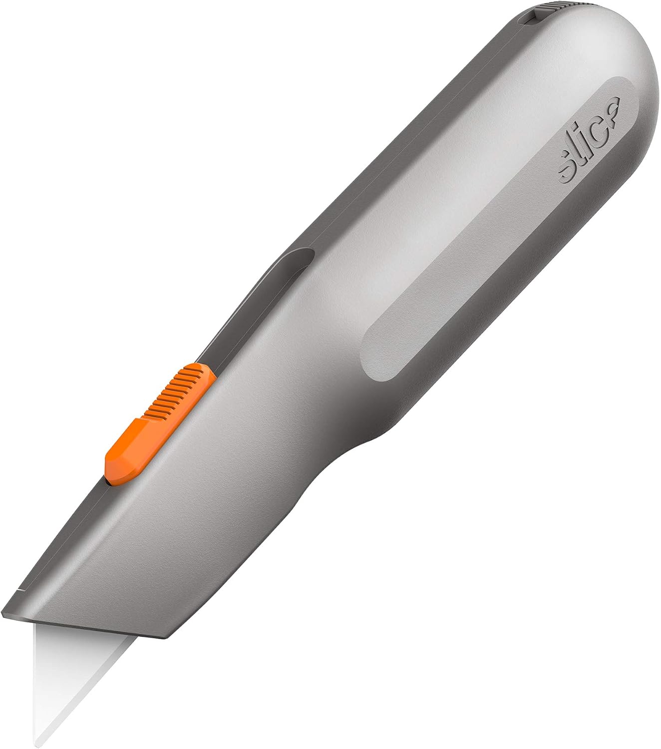 Slice 10490 Utility Knife, Finger Friendly Ceramic, 3 Cutting Depths, Heavy Metal Handle, Comfortable Grip, Stores Extra
