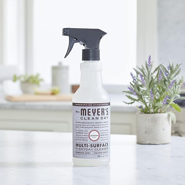 MRS. MEYER’S CLEAN DAY MULTI-SURFACE EVERYDAY CLEANER, CRUELTY FREE FORMULA, LAVENDER SCENT, 16 OZ- PACK OF 3