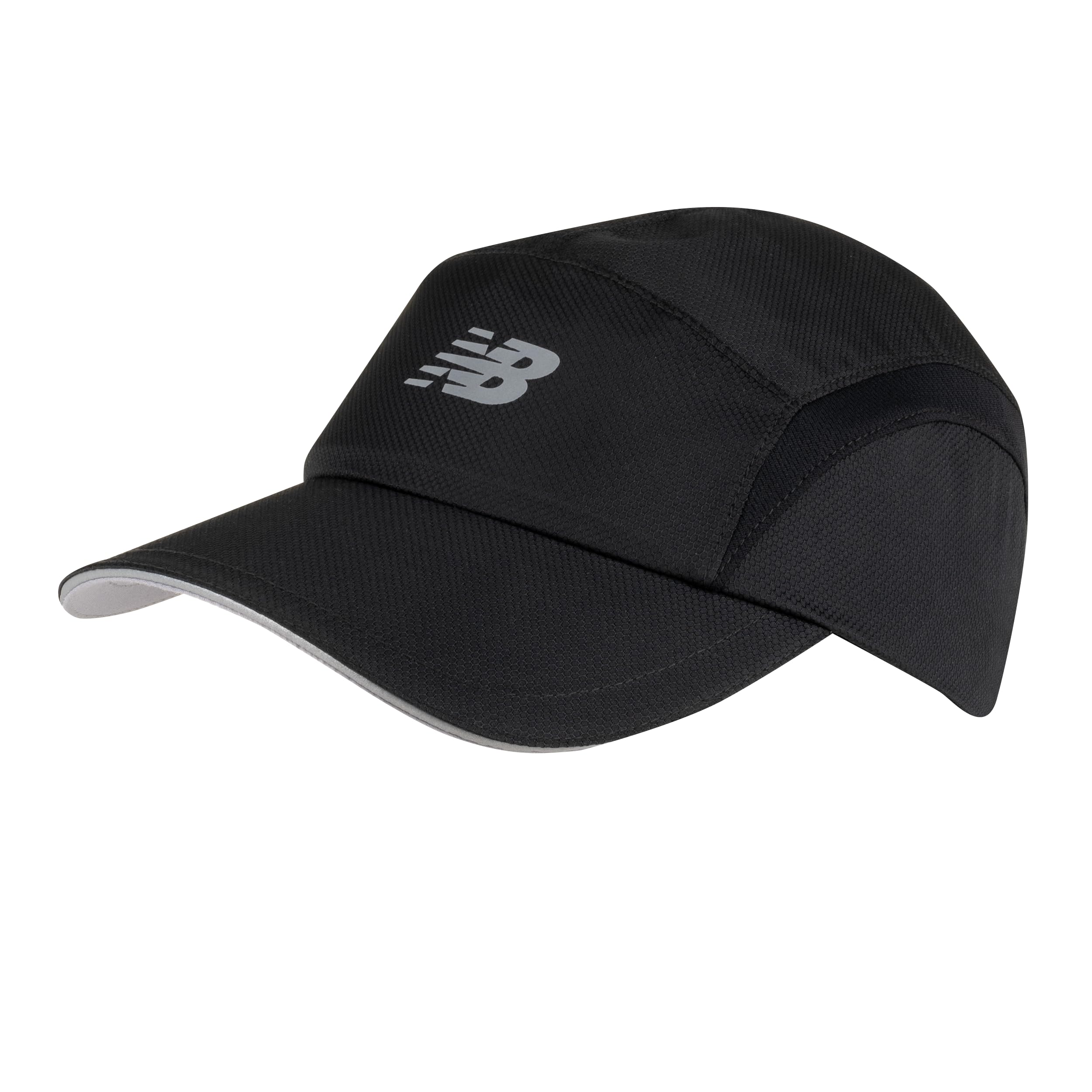 New Balance Men's 5 Panel Performance Hat, Black, One Size UK