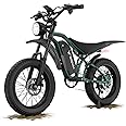 BIGNIU Electric Bike for Adults – 20" Fat Tire, Peak 1200W Motor, 48V 15A Battery, 7-Speed, Dual Disc Brakes for Off-Road and City Riding BG-S