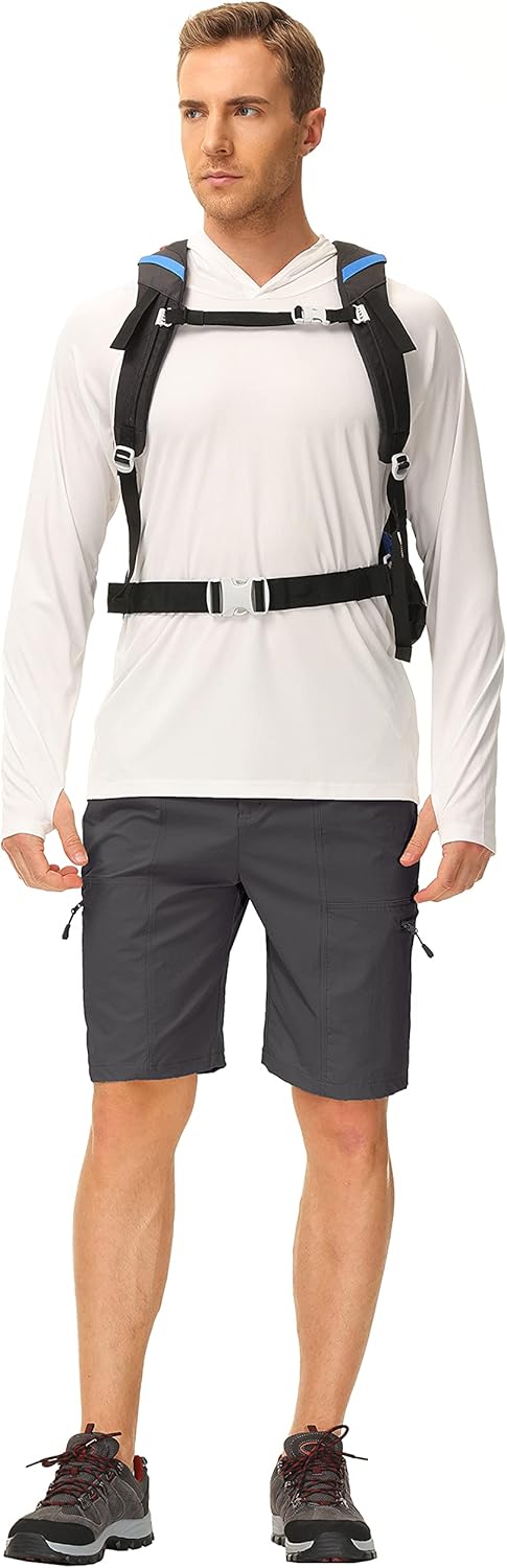 Libin Men's Outdoor Hiking Shorts Lightweight Quick Dry Stretch Cargo Shorts Travel Fishing Golf Tactical Shorts: Clothing