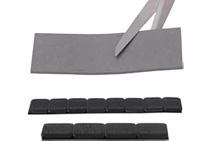 7oz Weights Kit for Pinewood Derby Cars, 13pcs No-Drill Adhesive Pine Wood Car Weights with 3oz Flexible Strip & 1/4oz 1/2oz 