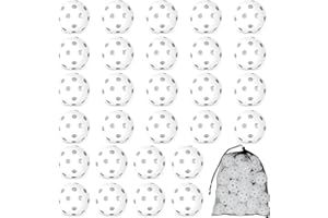 MOTOTO 12/30/60 Pcs Practice Baseballs For Hitting, 2.8 Inch Plastic Soft Baseballs for Practice Lightweight Soft Ball With Mesh Bag, Hollow Training Softball for Indoor Outdoor Sport Pitching Batting