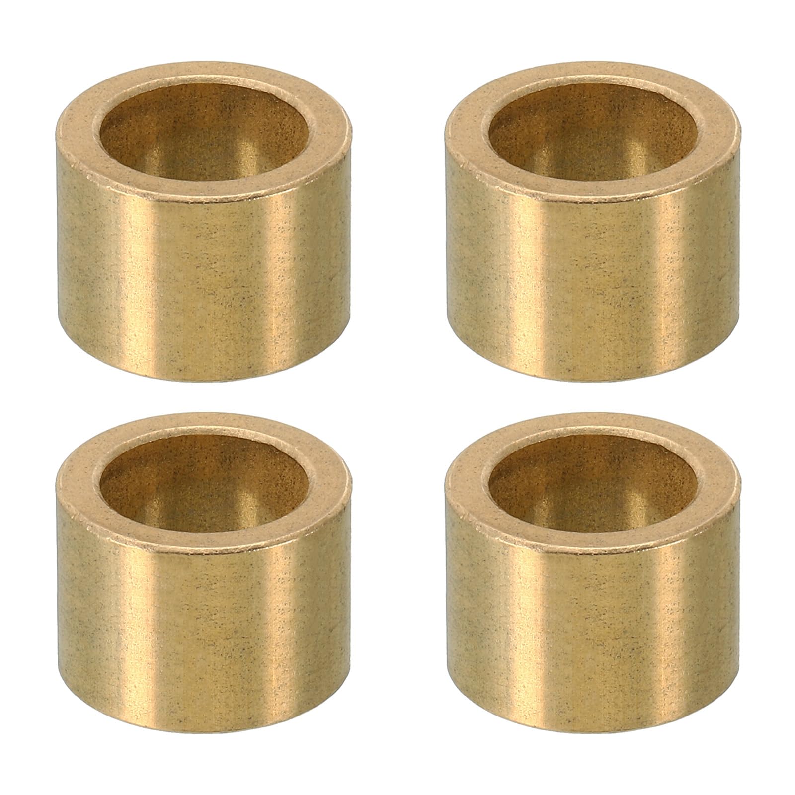 PATIKIL M14 Brass Spacers, 4 Pcs Metal Spacer Brass 14mm ID x 20mm OD x 15mm L Brass Spacers Screw Standoff for 5/9 Inch or M14 Screw