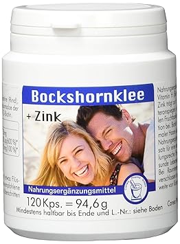 Pharma-Peter BOCKSHORNKLEE + Zink Kapseln, 120 Kapseln