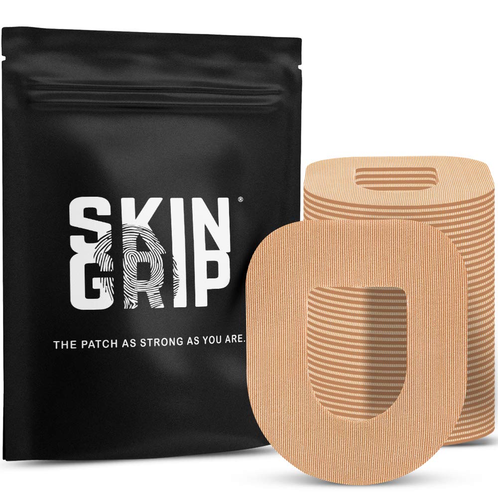 Skin Grip Insulet Omnipod 5 Adhesive Patches Waterproof & Sweatproof (Also Fits Omni pod Dash), Pre-Cut Medical Tape, Ultimate Insulin Pump Protection, Diabetic Sensor Covers, 20-Pack, Tan