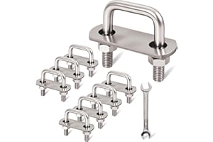 Square U Bolts (8, M8 x 1-1/4"W x 1-5/8"L)
