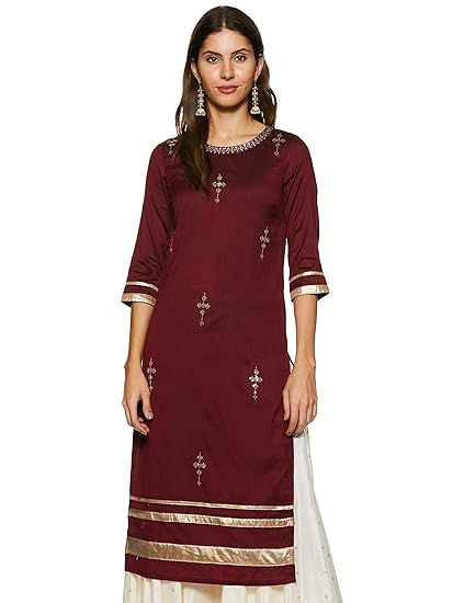 Women's Rayon Straight Kurta