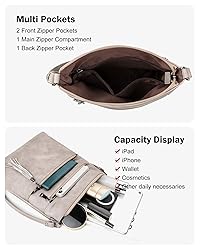 MASINTOR Crossbody Purses for Women, Multi Pocket
