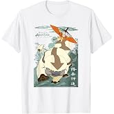 Avatar: The Last Airbender Appa Momo &amp; Aang in Flight T-Shirt Small