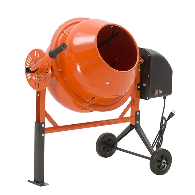 SUNCOO 1/2 HP 2.5 Cu Ft Electric Concrete Cement Mixer Mortar Mixing