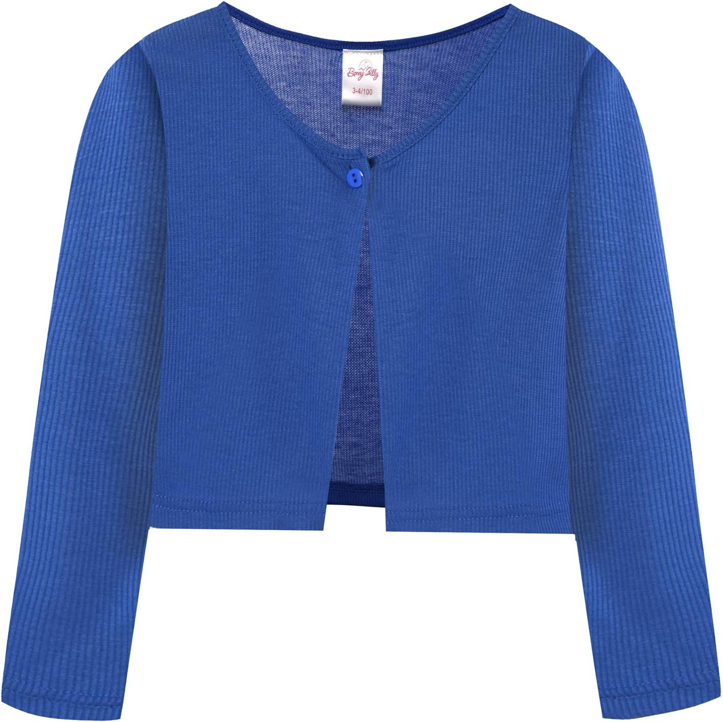 Girls Cardigan Long Sleeve Knitted Cotton Bolero Shrug Kids Clothing