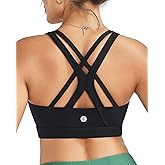 RUNNING GIRL Sports Bras for Women,Seamless Strappy Sports Bra High Support Crisscross Back with Removable Pads