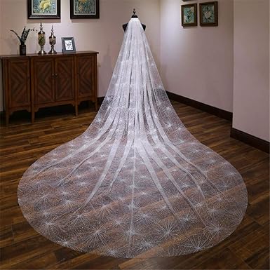 Vestidos de novia con cola y velo largo Clearance