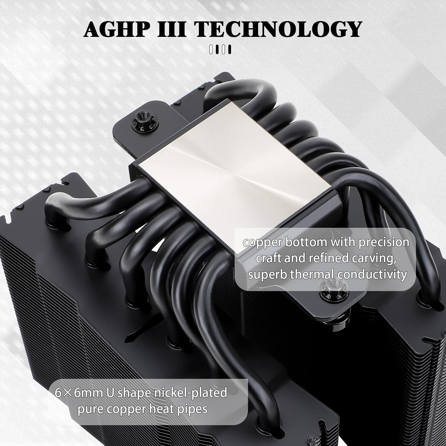 Silver Soul 135 Black Dual Tower CPU Air Cooler, 6x6mm Heat Pipes, TL-D12PRO PWM Fan, Aluminium Heatsink Cover, AGHP Technology, for AMD AM4/Intel 1700/1150/1151/1200/2011/2066/AM5