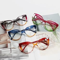 eyeezi Cat Eye Reading Glasses for Women-Blue Light