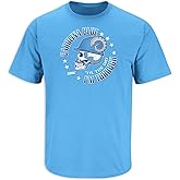 Smack Apparel North Carolina Fans. Carolina Blue 'Til The Day I'm Through. Blue T-Shirt (Sm-5X)