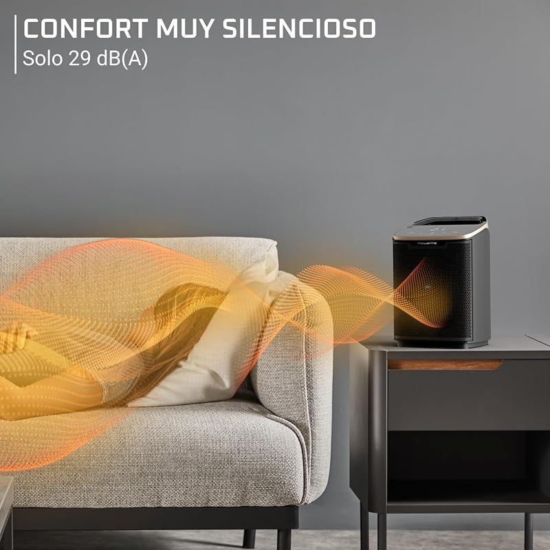 Conforto Intenso +, Aquecedor, Tecnologia cerâmica potente, 2000 W, Ecrã Digital, Muito silencioso 29 dB(A), Modo Eco, 4 definições de potência e modos de uso, SO9361F0 — foto 3 de 6