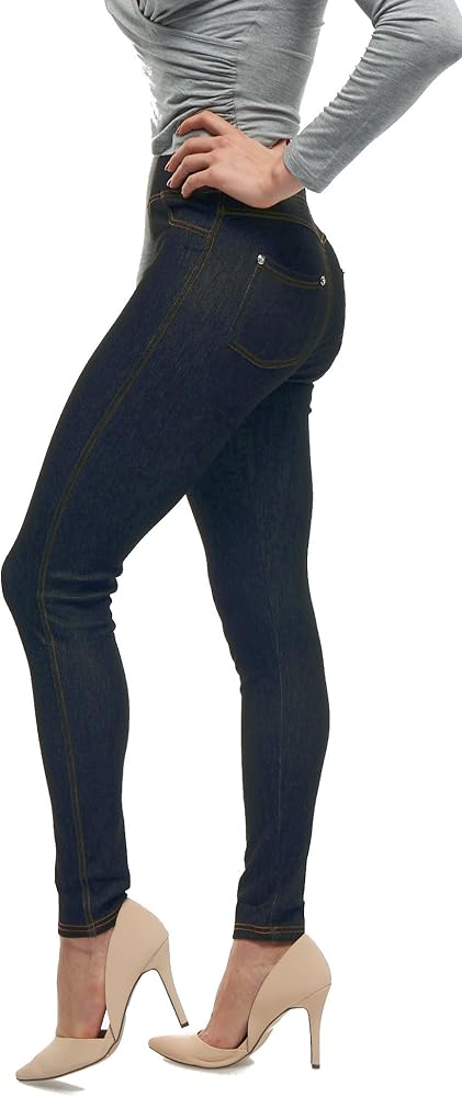 denim look yoga pants
