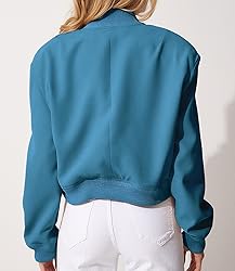 Modegal Women's Fall Varsity Bomber Jackets Long