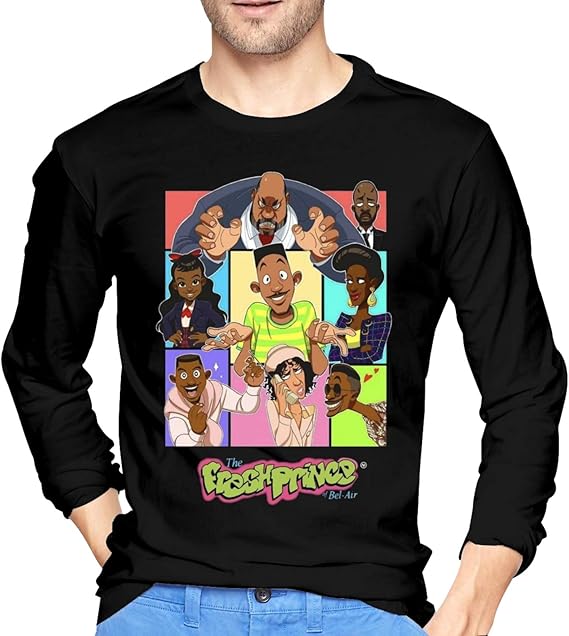 Fresh Prince of Bel Air Men's Cotton LongSleeved TShirt Pullover TShirt Sports