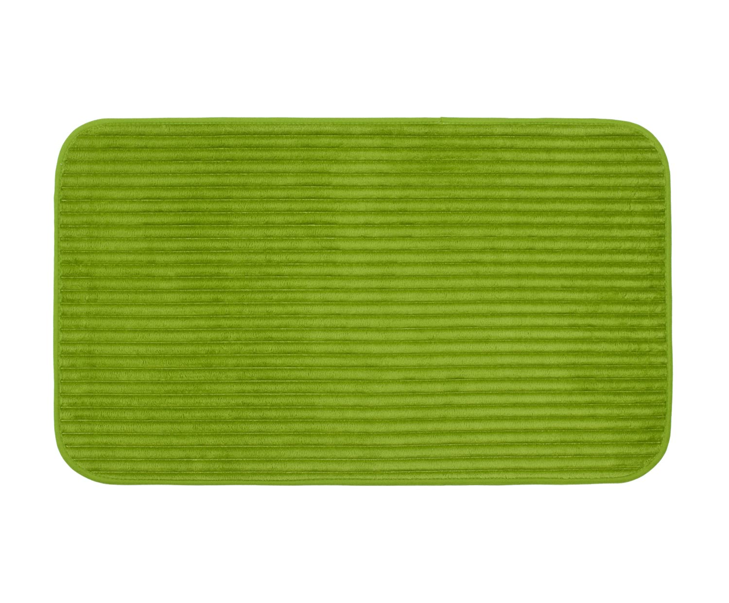 Gözze - Non-Slip Soft Bath Mat, 100% Polyester, 60 x 100 cm - Dark Green