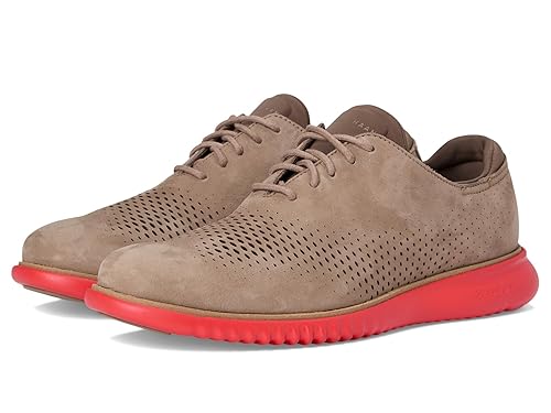 Cole Haan Men's 2.Zerogrand Laser Wingtip Lined Oxfords, Irish Coffee Nubuck, 7.5-M US