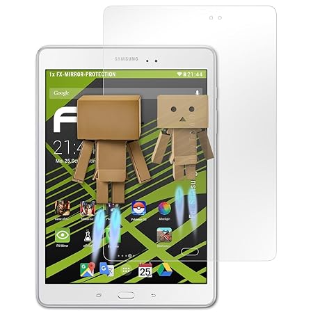 atFolix Displayfolie für Samsung Galaxy Tab A 9.7 Spiegelfolie, Spiegeleffekt FX Schutzfolie