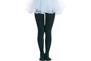 Frola Tights for Girls 40 Denier Semi Opaque Soft Pantyhose Ballet Dance Panty Footed Tights
