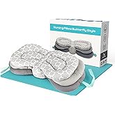 bodreamz Nursing Pillow for Breastfeeding and Bottles, Ideal for Feeding Newborns 0-5 Months, 100% Cotton, Adjustable Support Cushion for Parent Use, Mom - Dad