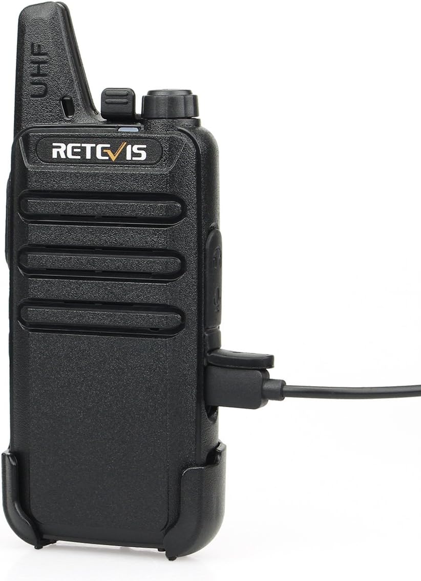 Retevis RT22 2 Way Radios Walkie Talkies,Rechargeable Long Range Two Way Radio,16 CH VOX Small Emergency 2 Pin Earpiece Headset,for School Retail Church Restaurant(10 Pack)