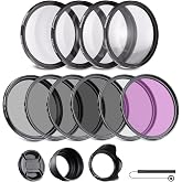 Neewer&reg; 67MM Complete Lens Filter Accessory Kit for Lenses with 67MM Filter Size: UV CPL FLD Filter Set + Macro Close Up Set (+1 +2 +4 +10) + ND Filter Set (ND2 ND4 ND8) + Other