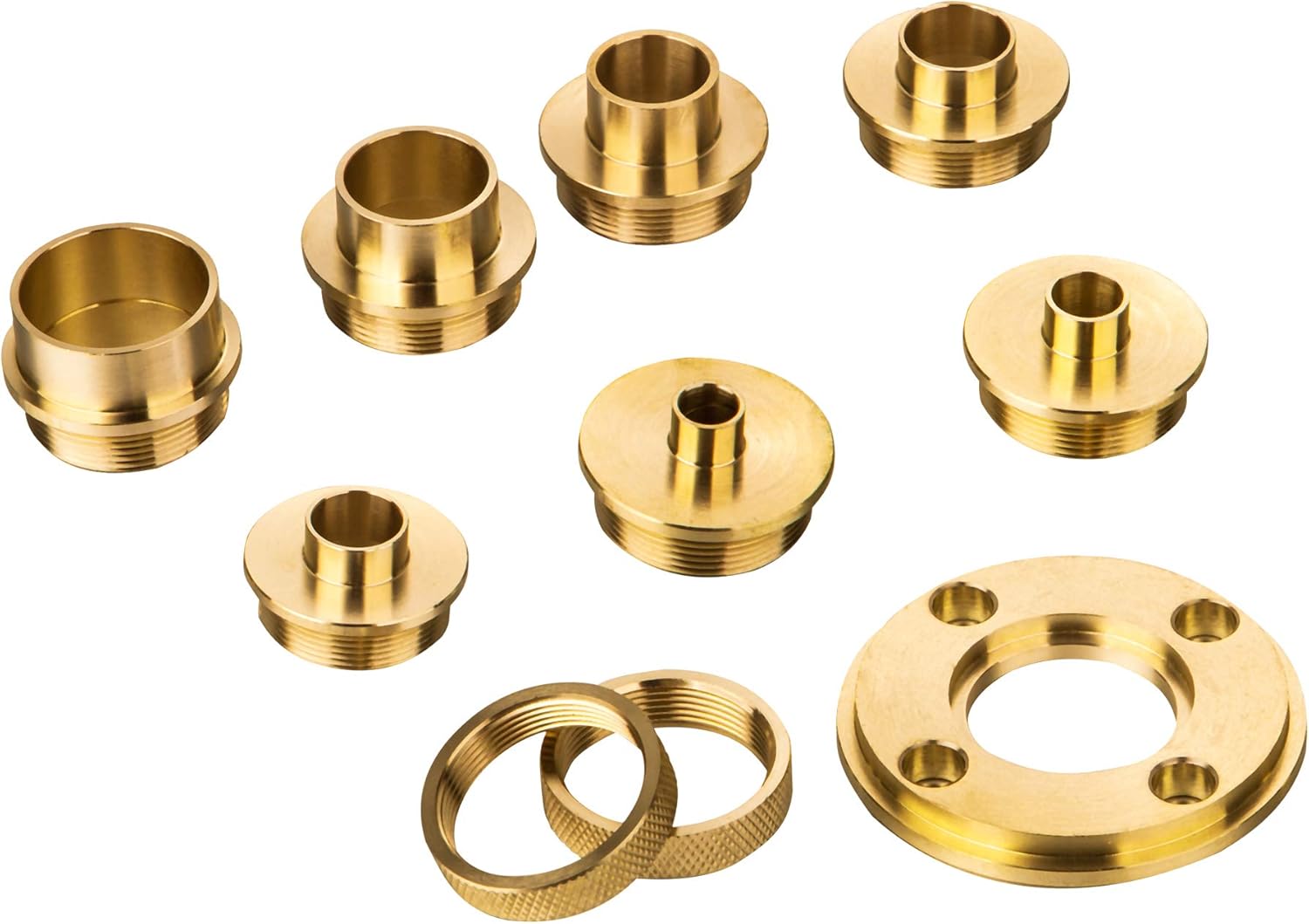 KATSU Tools Brass Router Guide Bush Bushing Set with Case 10 Pieces
