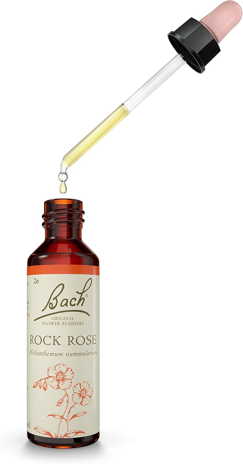 Bach Original Flower Remedies Rock Rose, Face Your Fears, Be Fearless, Emotional Wellness, Natural Flower Essence, 20ml - Image 3