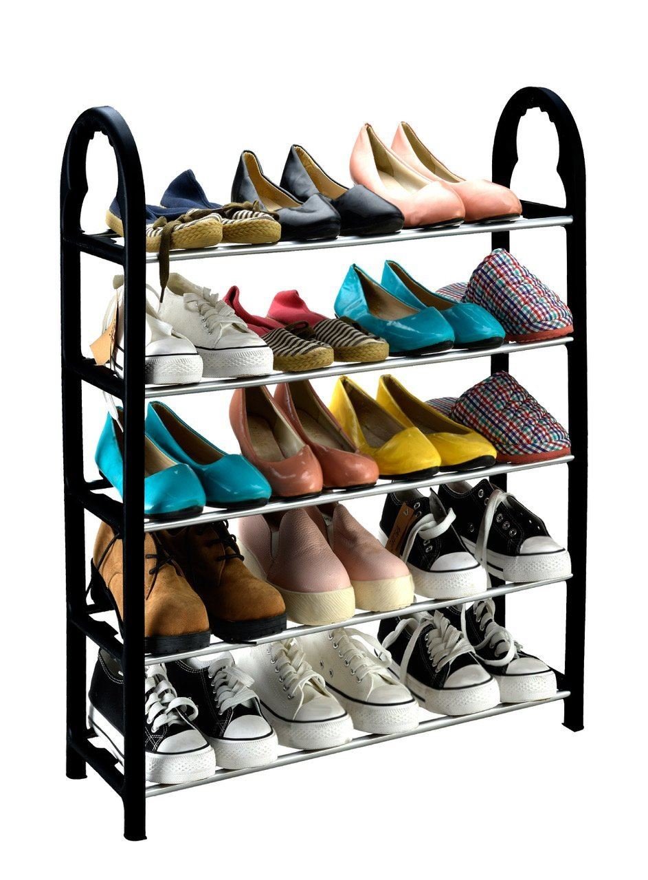 rack shoes online on Evelyn Living 5 Tier Shelf Shoes Organizer Stand Adjustable Shoe Storage Rack Space Saving Buy Online In Maldives At Maldives Desertcart Com Productid 51325922