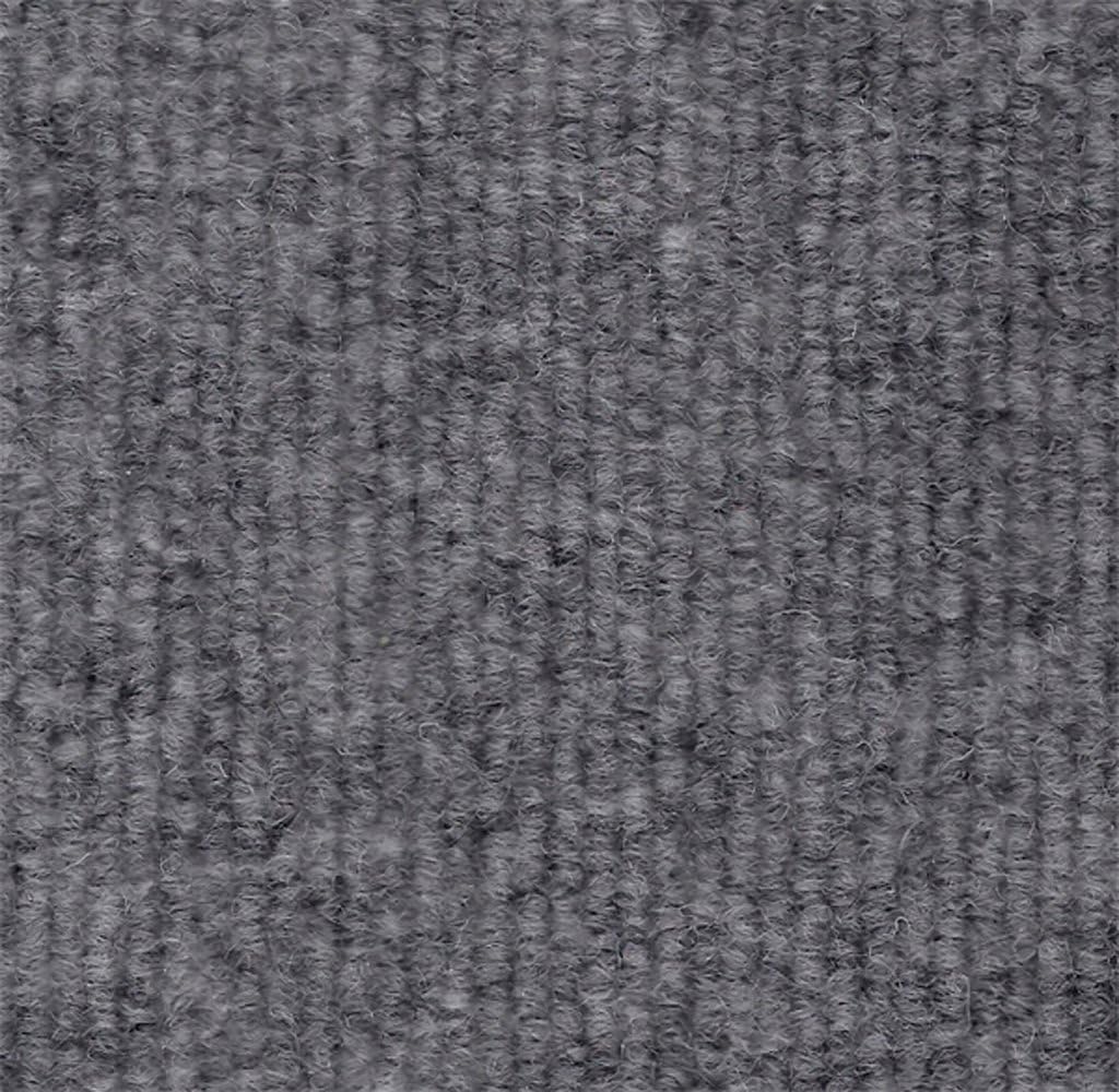 Durasquares DSRP1818 Single Rib Indoor Carpet Tile, 18" L x 18" W, Platinum, 12 Tile per Case