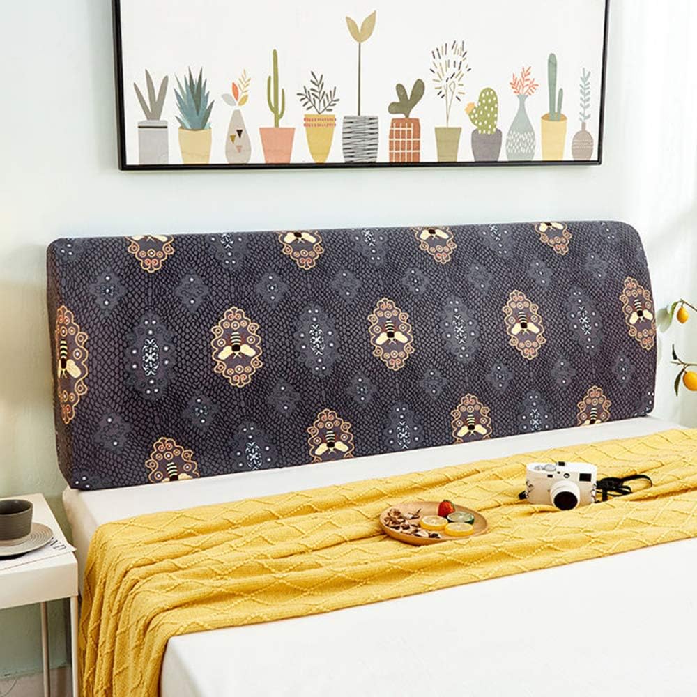 Headboard Cover Queen Size Dark Gray Bed Headboard Slipcover Protector