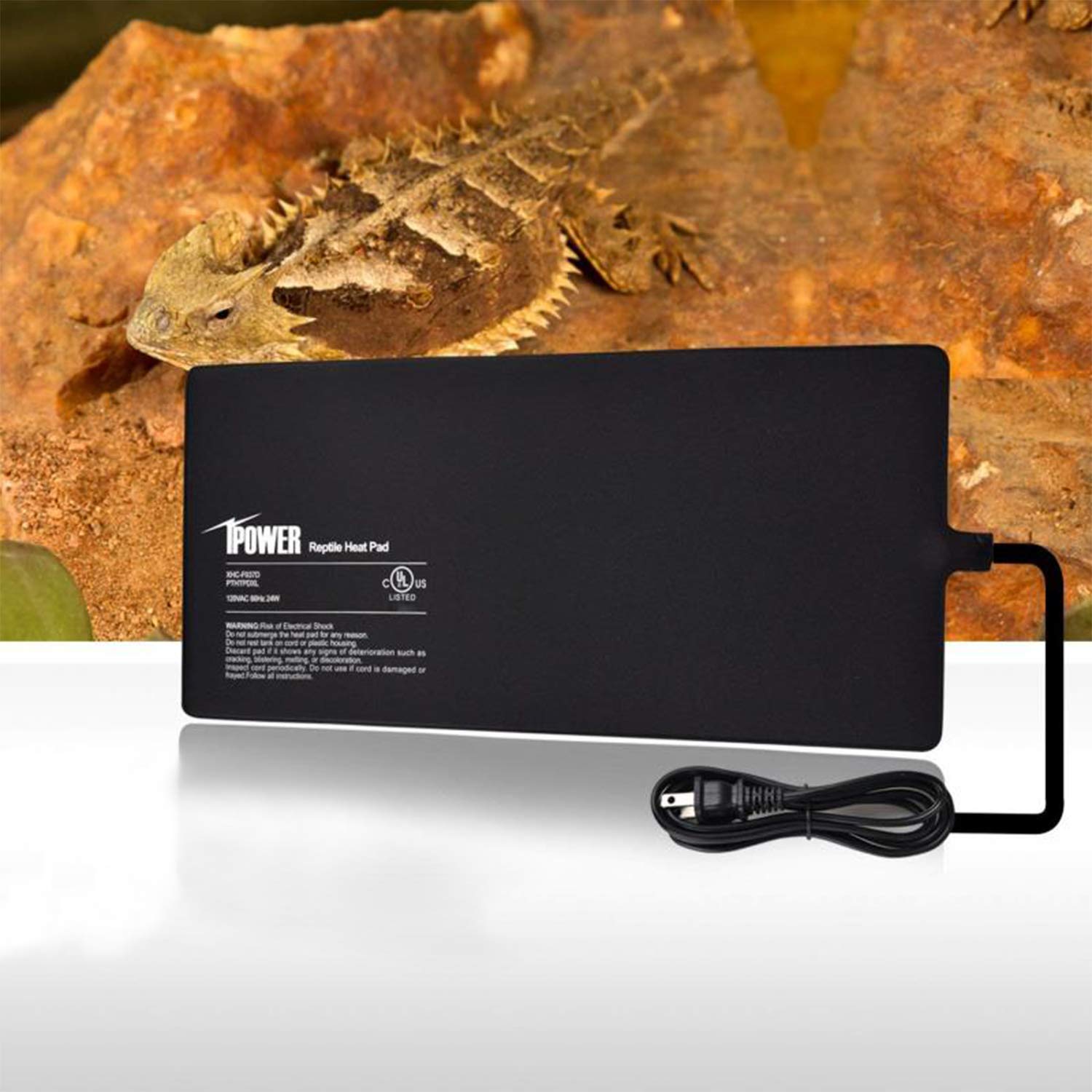 iPower 2Pack 8 X 12 Inch Reptile Heating Pad Terrarium Heater 16W